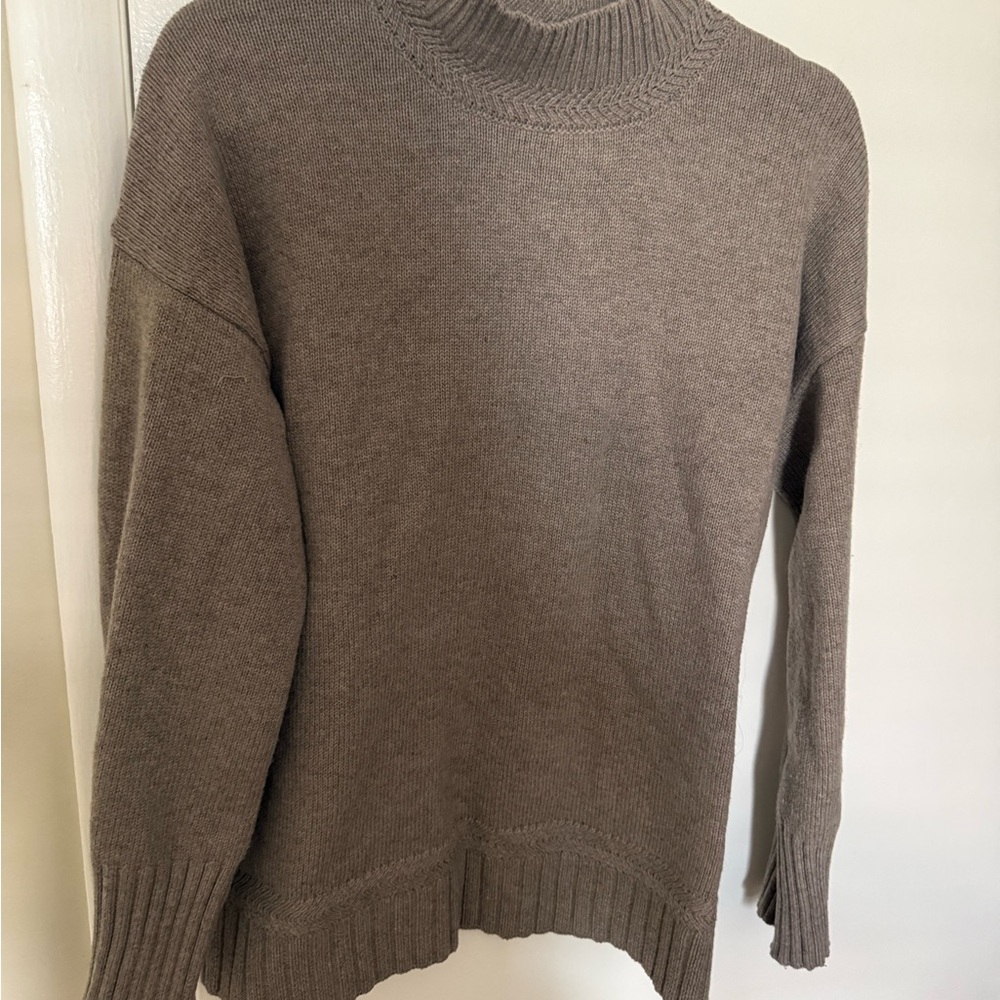 Tahari Taupe Knit Cardigan